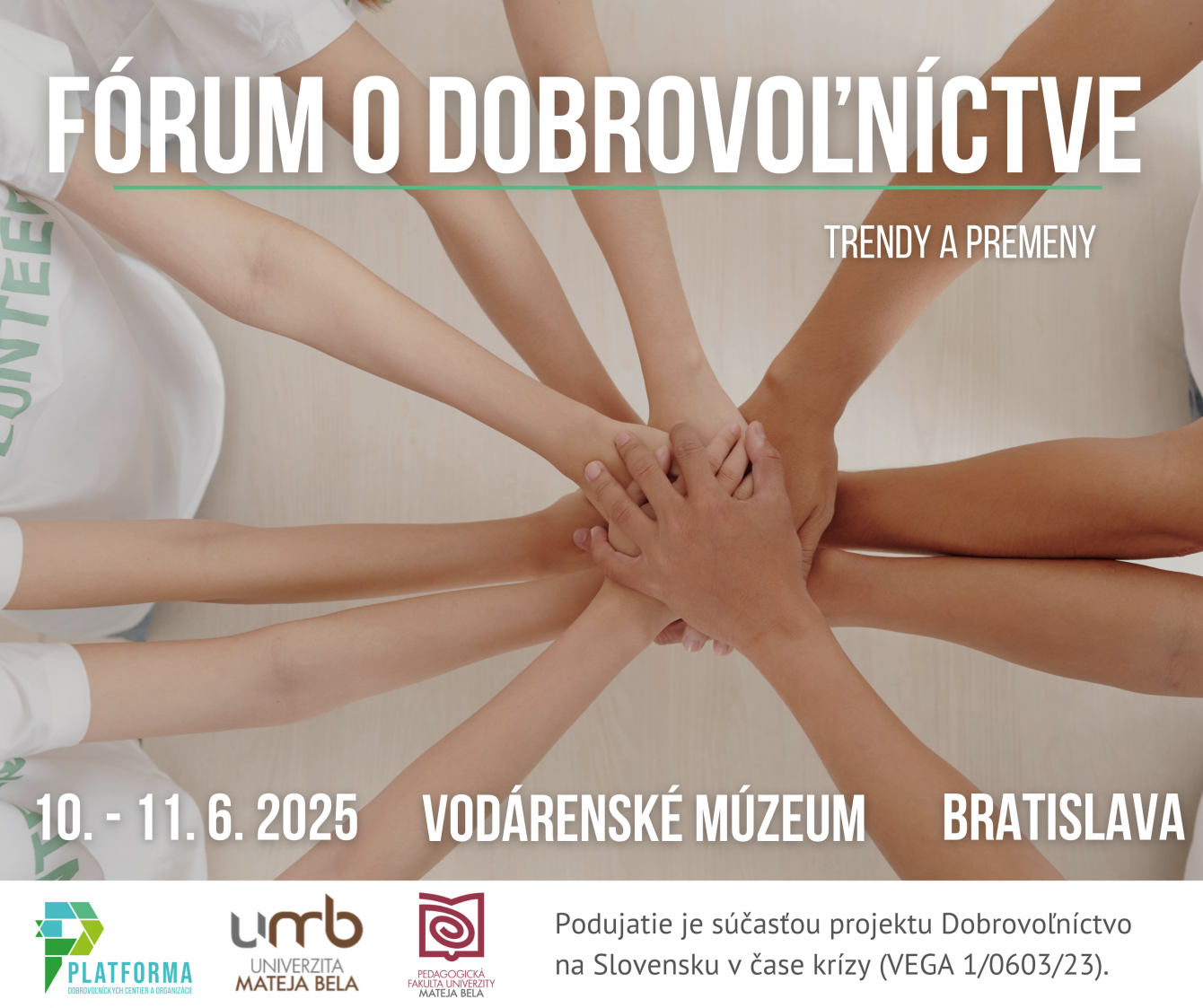 KONFERENCIA FÓRUM O DOBROVOĽNÍCTVE: TRENDY A PREMENY