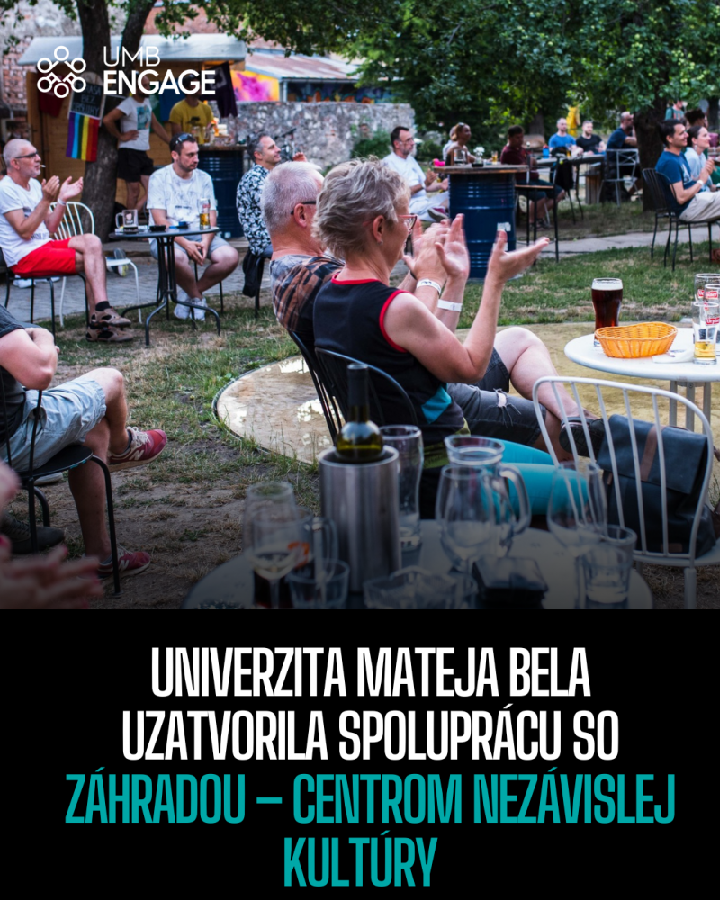 UMB posilňuje spolupr&aacute;cu so Z&aacute;hradou &ndash; Centrom nez&aacute;vislej kult&uacute;ry: podpora priestoru pre komunitu, kreativitu a dial&oacute;g